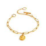 Modern Medallion Bracelet