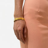 Aurora Edge Gold Cuff Bracelet