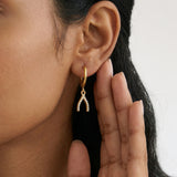 Wishbone Crystal Earrings