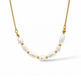Loom Micro Pearl Gold Plated Necklace