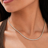 Nova Diamond Gold Plated Tennis Necklace