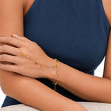 Bloom Colorful Gold Plated Hand Harness