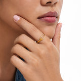 Soft Hook Gold Plated Ring