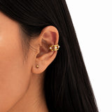 Honey Curl Gold-Plated Earcuffs