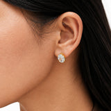 Marquise Gold-Plated Orbit Stud