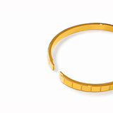 Modernist Marvel Gold Plated Bangle