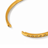 Crafted Crosscut Gold Plated Bracelet