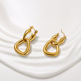 Twist of Elegance Gold Plated Earrings