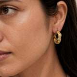 Nova Coil Gold Plated Hoops