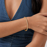 Classic Tennis Gold Plated Bracelet