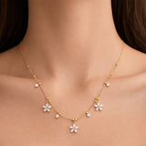 Garden Flow Gold Plated Necklace