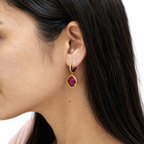 Crystal Bloom Gold Plated Earrings