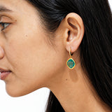 Crystal Bloom Gold Plated Earrings