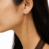 Solstice Threaders Gold Plated Earring