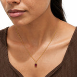 Gemstone Charm Collection Gold Plated Pendant