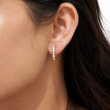 Elaris Diamond Gold Plated Huggie Hoops