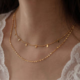 Twinkling Petals Gold-Plated Necklace