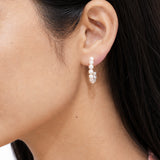 Shining Pearl Hoop Earring