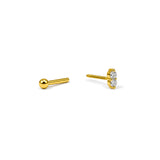 Lumi Duo Diamond Nose Pin