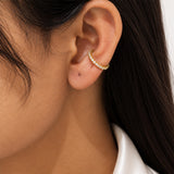 Gold Plated Crown Diamond Earcuff