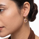 Crystal Bloom Gold Plated Earrings