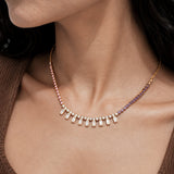 Starlit Diamond Gold Plated Necklace