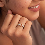 Celeste Hexa Diamond Gold Ring