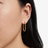 Modern Paperclip Hoops
