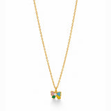Pixie Bow Gold Plated Necklace