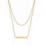 Minimal Layered Gold Plated Necklace