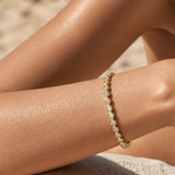 Gold Plated Aurora Diamond Bangle