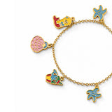 Starlight Charm Gold Plated Bracelet