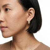 Pearl studded hoops