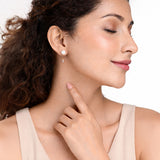 Lustrous Pearl Charm Earrings