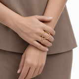 Aura Wave Gold-Plated Ring