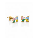 Pixie Bow Gold Plated Earrings
