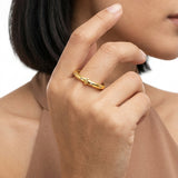 Nova Spark Gold Plated Ring