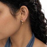 Luxe Diamond Gold Plated Earrings
