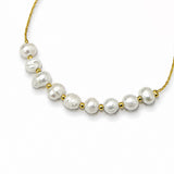 Sunset Bead Gold-Plated Necklace EOSS