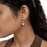 Mermaid Tide Pink Gold Plated Earrings