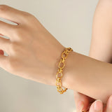 Celestial Orbit Link Gold Plated Bracelet