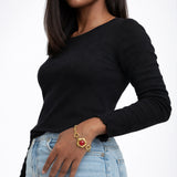 Ruby Bloom Bracelet