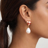 Rustic pearl drops