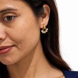Maeve Duo Gold Plated Micro Pearl Earring