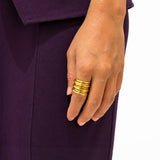 Golden Swirl Whisper Ring