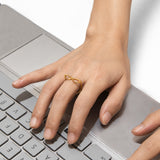 Cool Shades Gold-Plated Ring