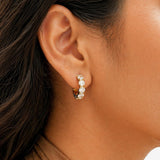 Elegant Sparkle Hoops