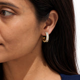Celine Gold Plated Micro Diamond Earring