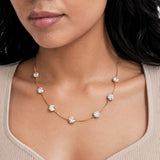 Isabelle Gleam Diamond Gold Plated Necklace
