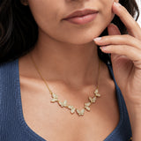 Rosalie Charm Diamond Gold Plated Necklace